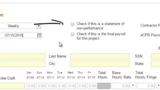 Module 2 Online Certified Payroll Reporting Entering Payroll Information  Part 1 310 [upl. by Neb]