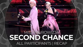 Misja Eurowizja Second Chance  All Participants  RECAP [upl. by Soren857]