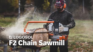 Logosol F2 Farmers Chainsaw Mill  LOGOSOL [upl. by Anele]