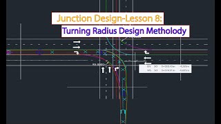 Junction Design in Civil 3DTurning Radius Design Vehicle and Swept Path [upl. by Keppel]