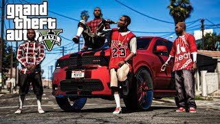 BLOODS VS CRIPS GANG WARS 1 GTA 5 MODS [upl. by Aneleairam]