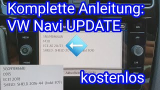 Anleitung VW Navi Update 202021 kostenlos in deutsch  Discover Media für Composition Media [upl. by Arikal]