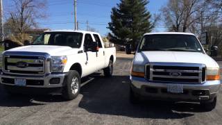 Powerstroke 67 vs 73 Start and Idle [upl. by Bancroft628]