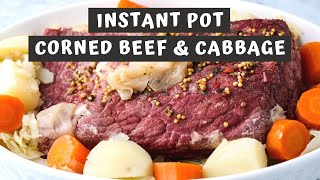 INSTANT POT CORNED BEEF amp CABBAGE  Keeping It Relle [upl. by Raval]