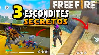 3 ESCONDITES SUPER SECRETOS QUE NO SABIAS EN FREE FIRE  ESCONDITES EN FREE FIRE [upl. by Ilak249]