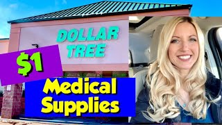 Medical Supplies for a Dollar DOLLAR TREE Store Medications First Aid Kit Wound Care [upl. by Cindelyn]