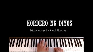 KORDERO NG DIYOS quotInstrumental with lyricsquot Ryan Cayabyab Cover music by Ricci Picache [upl. by Nitreb]