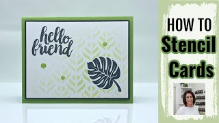 How to Stencil Cards the Easy Way [upl. by Uamak]