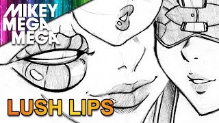 How To Draw LIPS FOR MANGA amp ANIME [upl. by Ilene142]