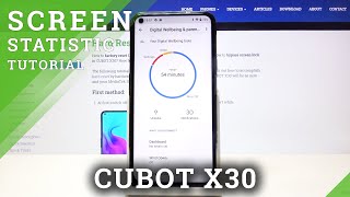 CUBOT X30 and Display Settings – Check Total Screen Time [upl. by Eiclud681]