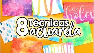 FONDOS Y TEXTURAS con ACUARELA ✄ Barbs Arenas Art [upl. by Ayikat]