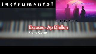 Excuses  Ap Dhillon Instrumental  Piano Cover  Gurinder Gill  Cover [upl. by Roskes]