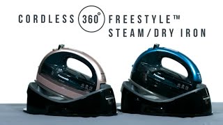 Cordless 360° Freestyle™ SteamDry Iron from Panasonic [upl. by Ellenehs841]