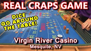 30 MINUTES OF CRAPS  Live Craps Game 48  Virgin River Casino Mesquite NV  Inside the Casino [upl. by Cressida]