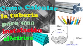 Cómo calcular la tubería para una instalación eléctrica💡 [upl. by Alyacim]