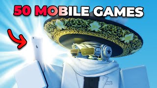 50 Mobile ROBLOX Games to Play when Youre Bored [upl. by Ahsata]