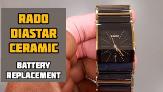 How To Replace The Battery a Rado Diastar Ceramic Watch  SolimBD [upl. by Severson11]