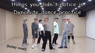 things you didnt notice in Dynamite dance practice lowkey crack [upl. by Aelem]