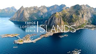 Northern Islands 4K  Drone  Faroe Lofoten amp Senja [upl. by Enoval]