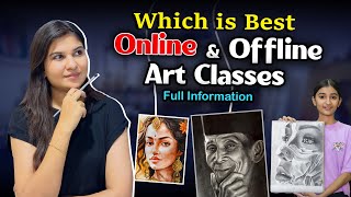 Online VS Offline ART Classes  Full Guidance by Artist Shikha Sharma [upl. by Laitselec]