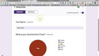 New Google Forms Tutorial  Responses [upl. by Hallam]