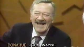 Phil Donahue interviews John Wayne 1976 [upl. by Lindley]