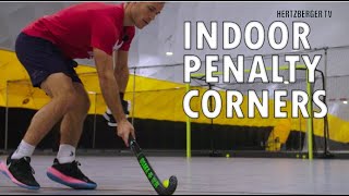 Penalty corner indoor hockey  Hertzberger TV [upl. by Ohce]