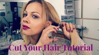 DIY At Home Haircut  How to cut your own hair TUTORIAL [upl. by Eloci]