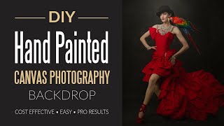 DIY Hand Painted Canvas Backdrop for Photography Studio like Oliphant [upl. by Ahseym]