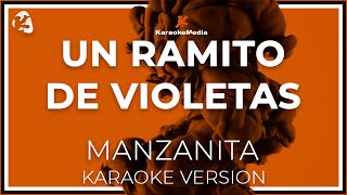 Manzanita  Un Ramito De Violetas LETRA INSTRUMENTAL KARAOKE ISRC ES54I0324312 [upl. by Amethyst]