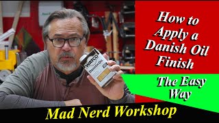 How to apply Danish Oil to any wood [upl. by Enirahtac]