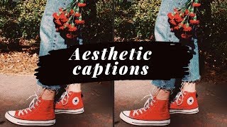 30 AESTHETIC INSTAGRAM CAPTION IDEAS [upl. by Dowd]