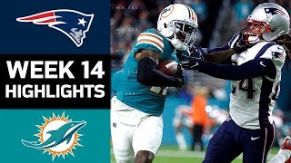 Patriots vs Dolphins  NFL Week 14 Game Highlights [upl. by Hammock579]