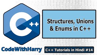 Structures Unions amp Enums in C  C Tutorials for Beginners 14 [upl. by Gerek]