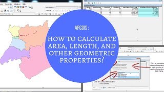 ARCGIS  How to calculate area length and other geometric properties [upl. by Rahmann]