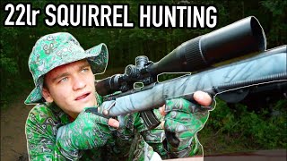 Squirrel Hunting with 22LR Catch and Cook [upl. by Enair]