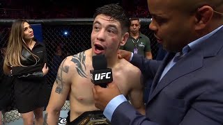 Brandon Moreno Octagon Interview  UFC 283 [upl. by Ecirtnuahs252]