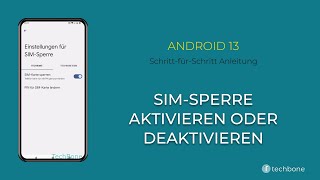 SIMSperre einausschalten Android 13 [upl. by Screens]