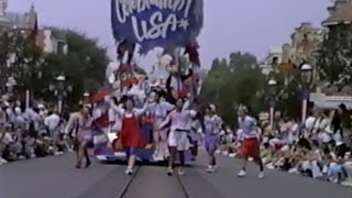 Celebration USA Parade at Disneyland 1991 [upl. by Leumek968]