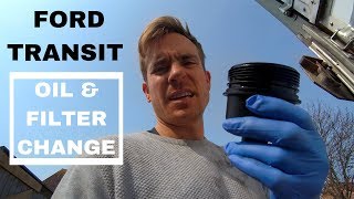 FORD TRANSIT mk 7 OIL amp FILTER Change [upl. by Ahsilam130]