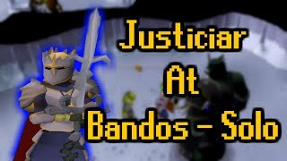 Justiciar Armor Worth SOLOING Bandos  Lets See [upl. by Solracsiul15]