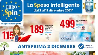 VOLANTINO EUROSPIN dal 2 al 12 dicembre 2021 [upl. by Rodolfo]