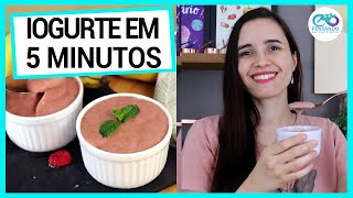 IOGURTE VEGANO INSTANTÂNEO PRONTO EM 5 MINUTOS ULTRA CREMOSO AZEDINHO E SEM AÇÚCAR [upl. by Hazard]