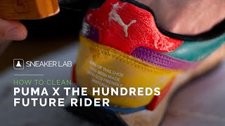 How To Clean Puma Sneakers  Puma x The Hundreds Future Rider [upl. by Segalman]