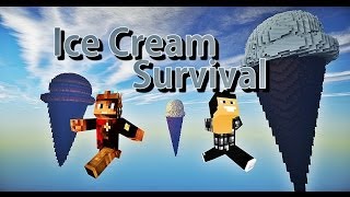 Minecraft  Ice Cream Survival Ep1 La crème   Avec Oxilac [upl. by Ahsino348]