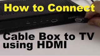 How to Connect Cable Box to TV using HDMI [upl. by Hanni48]