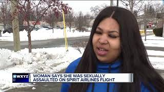 Metro Detroit woman on alleged airplane fondling quotSpirit basically allowed it to happenquot [upl. by Gnirol]