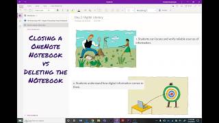 Closing a OneNote Notebook vs Deleting a Notebook [upl. by Gareri22]