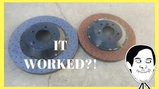 Easiest way to remove rust from Rotors  Disk Brakes [upl. by Ahse929]