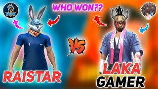 RAISTAR VS LAKA GAMER  RED NUMBER CHALLANGE  1 VS 1 CLASH  WHO WON [upl. by Annet]